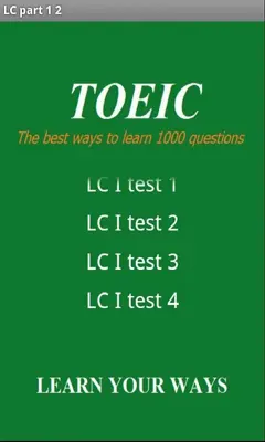 TOEIC LC android App screenshot 0